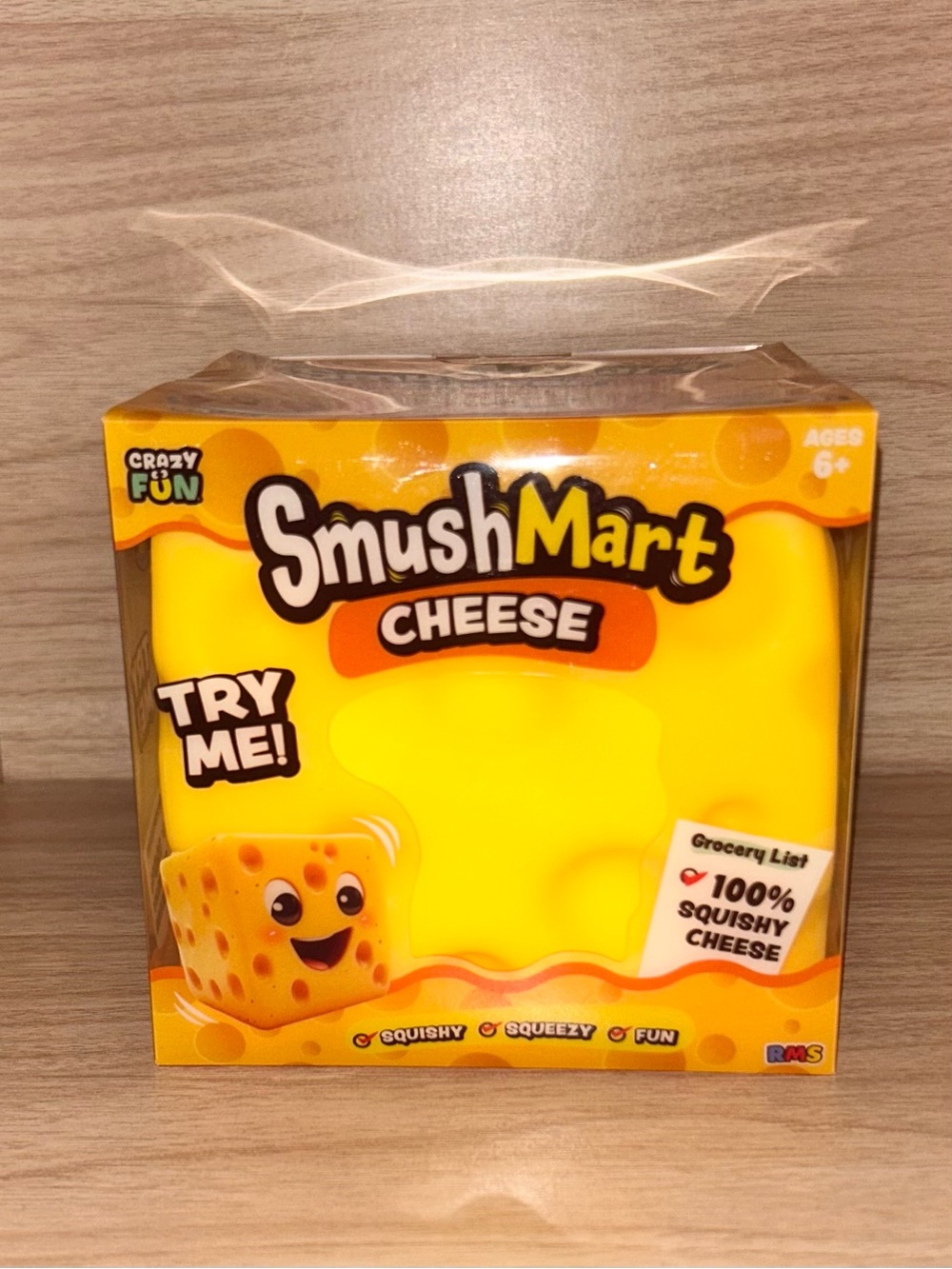 RMS Jumbo SmushMart Cheese Squishy Toy